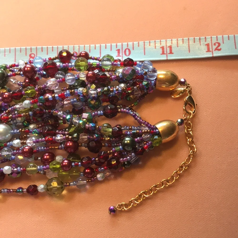 Joan Rivers 12 Strand Colorful Necklace - Picture 4 of 4